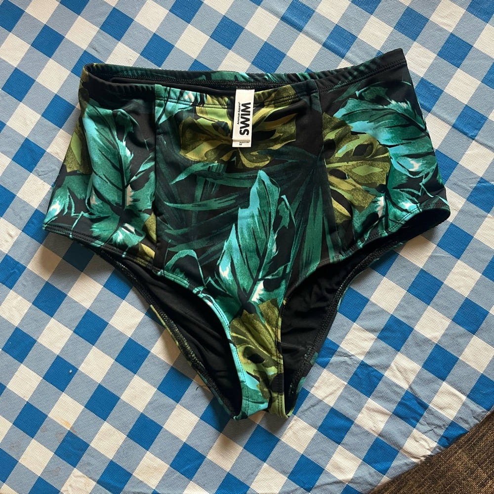 American Apparel Tropical Jungle High-Waisted Bikini Bottom